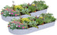 2 Pack 8x3x1FT Galvanized Raised Garden Bed Large Metal Planter Box Kit Elevated Raised Garden Planters for Outdoor Plants, Gray
