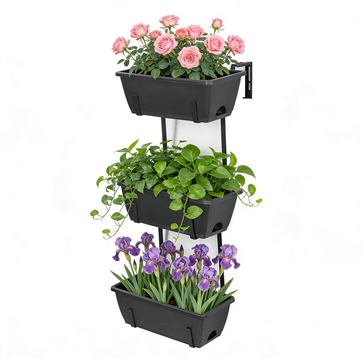 OYEAL Railing Planter Box Outdoor Deck Railing Planter Boxes