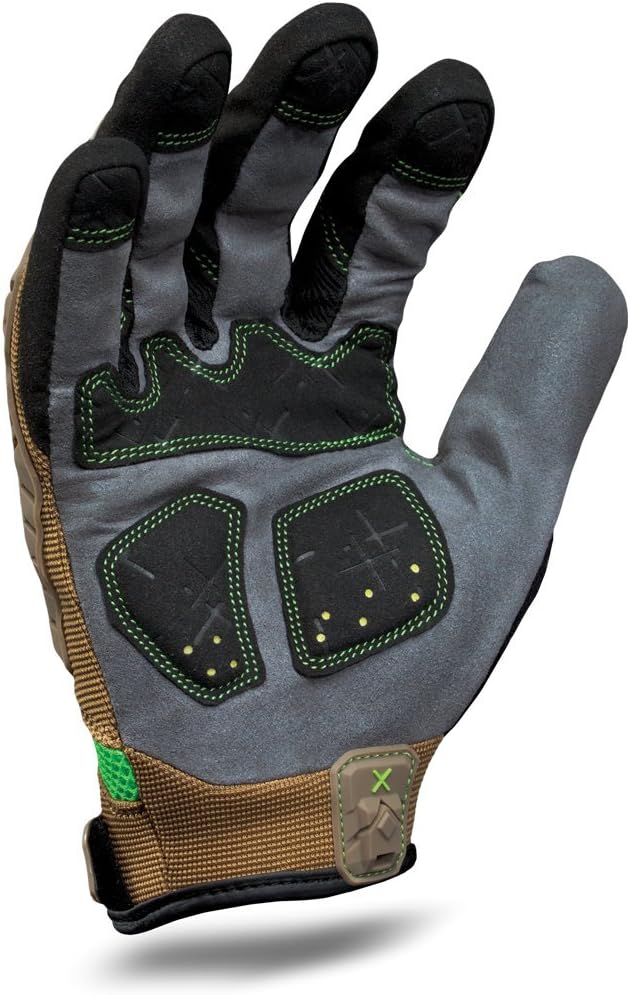 Ironclad EXO Motor Impact Glove; Work Gloves, TPR Impact Protection, (1 Pair), EXO2-PIG-02-S, Brown