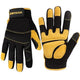 JUMPHIGH Mens Work Gloves, Synthetic Leather Mechanic Gloves, Utility, Touchscreen, Multipurpose, Construction, Warehouse, Truck Driving (L)
