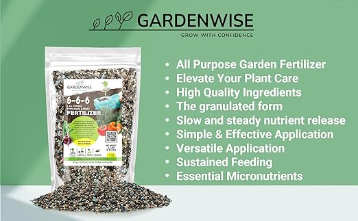 6-6-6 All-Purpose Professional Plant Food Fertilizer; Ideal for Winter Care & Spring Feeding, Perfect Balanced NPK for Indoor and Outdoor Plants (3 QUARTS)