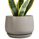 G EPGardening Ceramic Pots for Plants 7 Inch, Grey