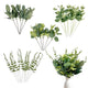 Holyenten 30 Pcs Eucalyptus Stems Bulk, 4 Kinds Mixed Artificial Silver Dollar Eucalyptus Greenery Branches for Wedding Centerpieces, Floral Arrangements, Vase Bouquet Home Decor