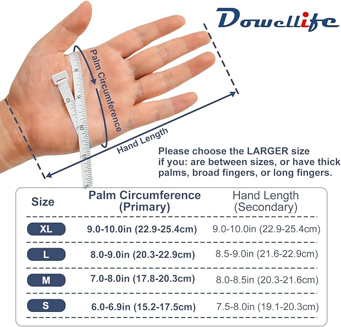 Dowellife 3 Pairs Cut Resistant Gloves Food Grade Level 5 Protection, Safety Kitchen Cuts Gloves for Mandolin Slicing, Fish Fillet, Oyster Shucking, Meat Cutting and Wood Carving (Black Gray, Large)