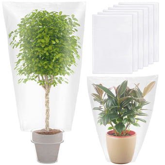 Perthlin 6 Pcs Winter Plant Covers Freeze Protection, 27.6 x 43.3 Inch