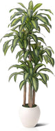 VeriNatural Artificial Dracaena Tree Indoor - 7FT UV Resistant Fake Outdoor Plants with Planter- Tall Faux Tree for Front Porch, Patio, Garden, Wedding, Home, Living Room Decor, VN151