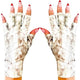 ManiGlovz - The Original UPF 50+ UV Light Protective Nail Gloves | Gel Manicure Gloves and Anti UV Fingerless Gloves for Women | Can be Used as Sun Protection Gloves for Driving | Beige Marble