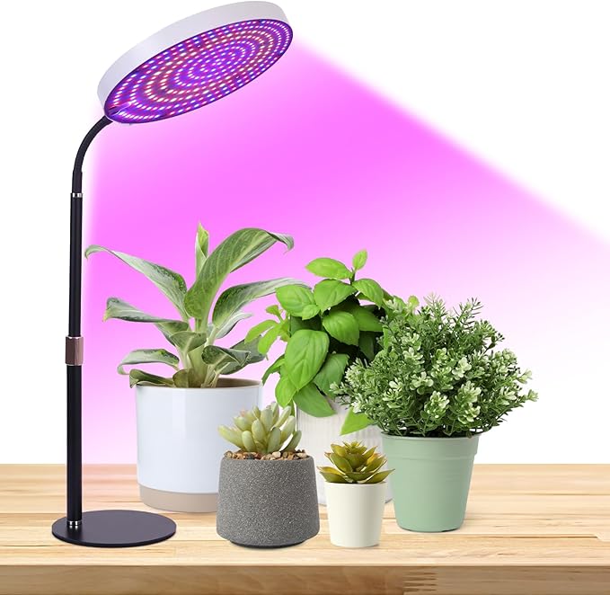 IAFENGE Desk Grow Light, 288 LEDs Red Blue White Full Spectrum Plant Light for Indoor Plants,3490 Lumen Indoor Grow Lamp,3 Modes for Plants Greenhouse Veg Bloom Light