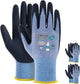 KAYGO Work Gloves for Women, Eco Friendly Safety Work Gloves with Breathable Rubber Coated, KGE19L,3 Pairs