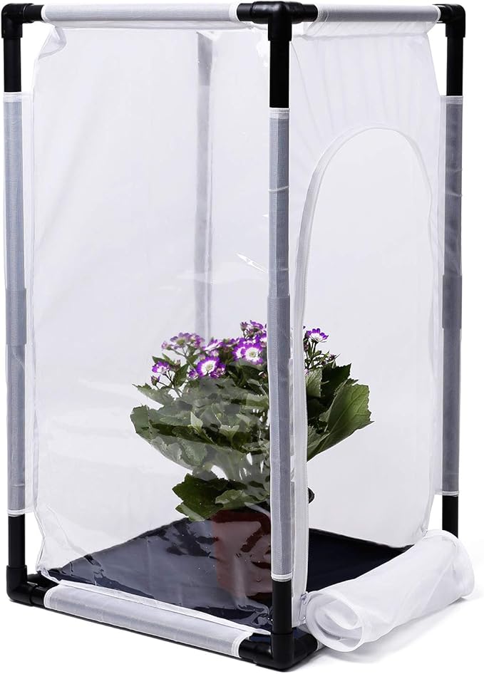 RESTCLOUD 30" Large Monarch Butterfly Habitat Cage, Outdoor Insect Mesh Cage Terrarium 16.5" x 16.5" x 30"