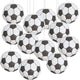 BEISHIDA 8-Inch Football Paper Lanterns Decorative Chinese/Japanese Hanging Round Paper Lanterns Lamp for sports party, Sport Themed Birthday Bar Football Game Party Decoration (12 Packs)