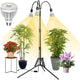 SANSI Grow Lights for Indoor Plants, 96W Full Spectrum Grow Light, No Dimmable 35-64 inches Detachable Tripod Standing Grow Lights, High PPFD 3 Pack of Par25 32W Bulb Plant Lights for Indoor Growing