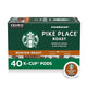 Starbucks K-Cup Coffee Pods, Medium Roast Hot or Iced Coffee, Pike Place Roast, 40 Keurig Pods