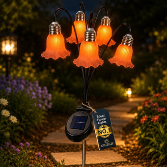 Solar Flower Lights Outdoor Garden Decorations Waterproof Stake Decor