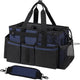 Wearable Cleaning Caddy, Cleaning Caddy Supplies Organizer with Handle & Shoulder Straps for Housekeepers, Under Sink & Car Cleaning Tool Organizers Bag with 4 Foldable Divider (NavyBlue)