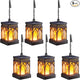 KOOPER 6 Pack Solar Lanterns Outdoor Waterproof, Upgraded Flickering Flame Modes + Constant Modes Hanging Solar Lantern Lights for Outside, Lanterns Decorative Outdoor for Garden Table Yard Tree Decor