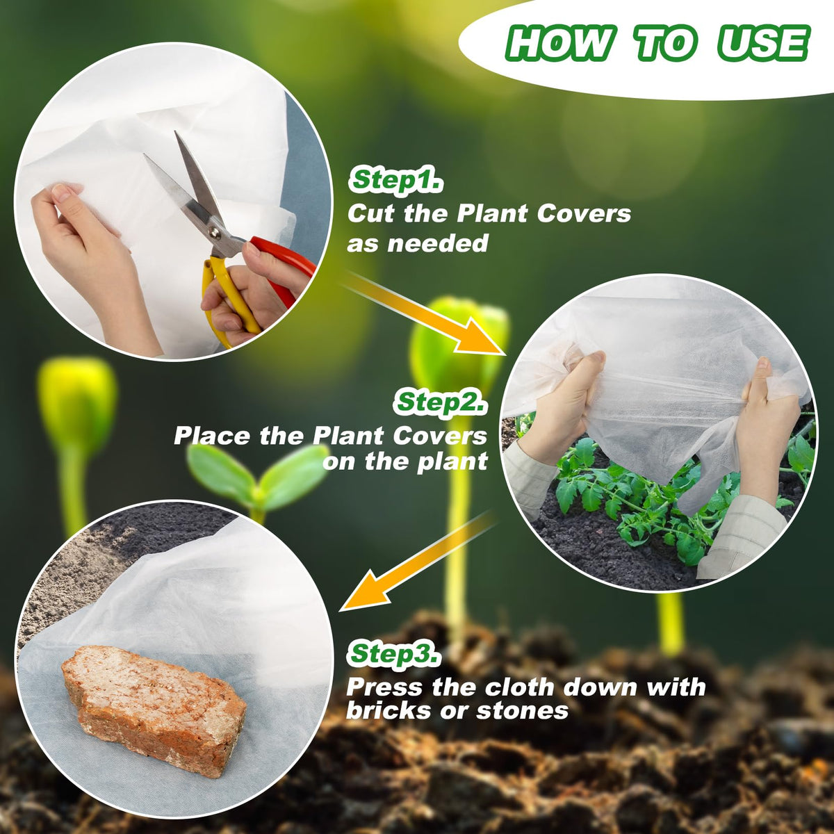 MAQIHAN Plant Covers Freeze Protection - 4.9ft x 16ft Frost Cloth for Plant