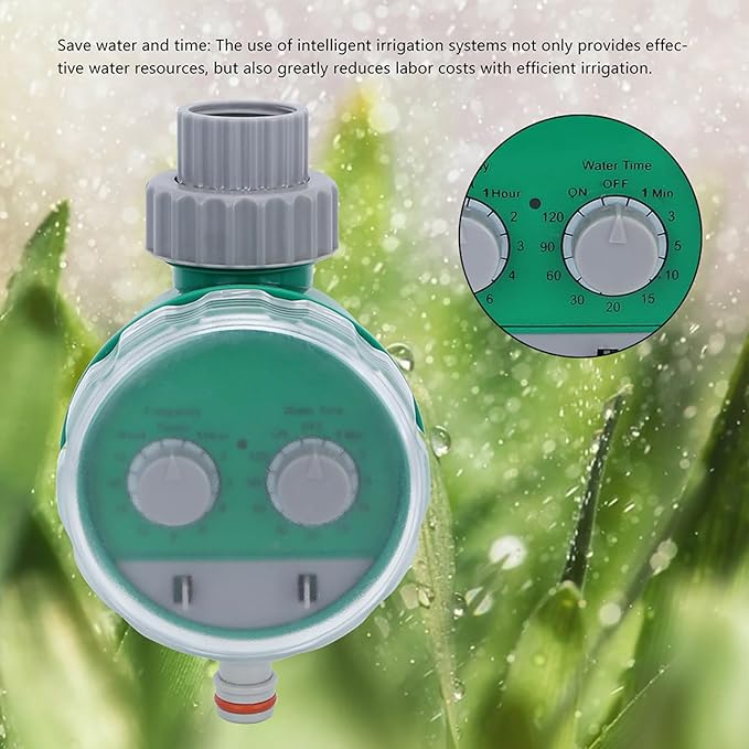 Electronic Garden Water Timer Automatic Irrigation Controller Smart Watering System for Home Lawn Plants ABS Black 6.5x3.7in