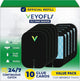 VEYOFLY Fly Trap Indoor Refill, Fruit Fly Traps, Gnat Traps for House,Fly Catcher, Fly Trap,Plug in Catch for Fruit Flies,Moths,Gnats, Mosquito Trap (Pack of 10 Refills-Black)