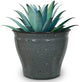 Headwind Riverside Collection – 10" Calcite Grey Glazed Decorative Plant Pots Indoor with Drainage & Outdoor - Modern Flower Pot Weather-Resistant Lightweight Planter by Robert Allen