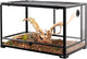 WACOOL Tempered Glass 40 Gallon Reptile Tank, Front Opening Reptile Terrarium 30" x 18" x 18" for Bearded Dragon Gecko Lizard, Top Screen Ventilation & Anti Escape Lid