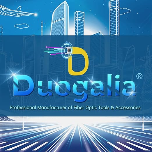 Duogalia 10-Pack Fiber Optic Tester Portable Fiber Light Power Meter -70~10dBm, SC/FC/ST Universal Interface Built-in 10Km Fault Detector with FC to LC Adapter