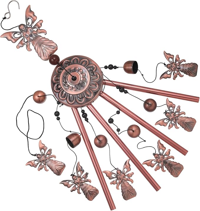 Outdoor Angel Wind Chimes, Gifts for Mom & Grandma & Family, Music Wind Catcher, Mobile Angels Ornaments, Memorial Windchime, Blessing Wind Bells for Indoor,Home,Balcony,Lawn,Yard, Garden Decoration