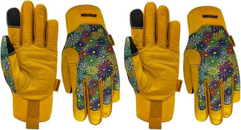 Thorn Proof&Puncture Resistant Gardening Gloves with Grip,Garden Glove for Women, Leather Yard Work Gifts