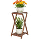 Jotboom Wood Tiered Plant Stand Indoor,Corner Plant Shelf for Indoor Plants
