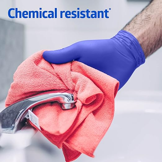 Medline FitGuard Touch Nitrile Exam Gloves, 100 Count, X-Large, Powder Free, Disposable, Not Made with Natural Rubber Latex, Excellent Sense of Touch for Medical Tasks, Durable for Household Chores