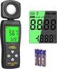 Digital Light Meter, Backlit LCD Display Lux/Foot Candles Meter with 180º Rotating Sensor, Range up to 200,000 Lux Luxmeter,for Photography Plants Lighting Intensity Brightness Measurement