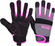 HANDLANDY Work Gloves for Women, Breathable Leather Gardening Glove for Yard Maintenance, Hand Protection with Touch Screen for Gardeners, Farmers