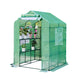Solayis 56x55x74 Inch Greenhouse for Outdoors,3 Tier 8 Shelves Green