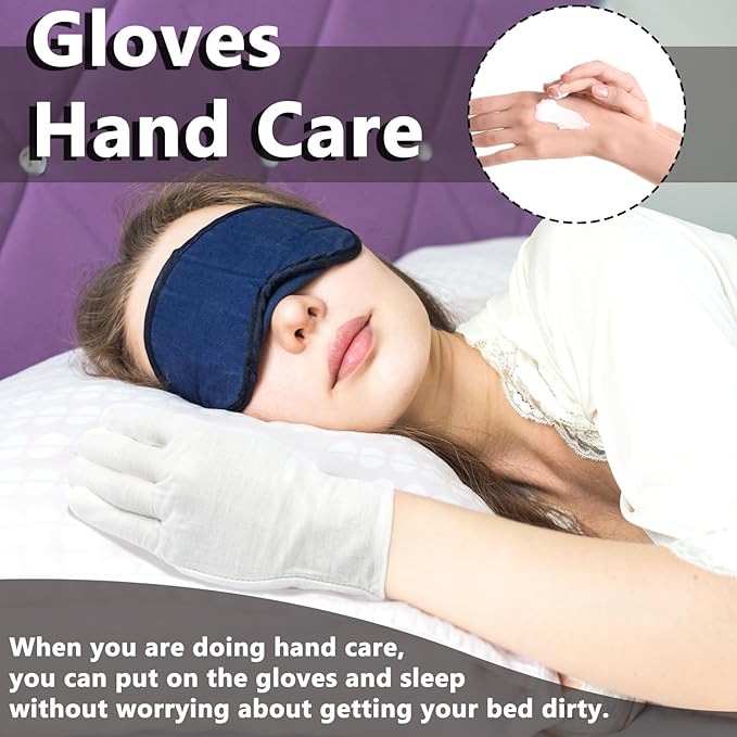 12 Pairs White Cotton Gloves Soft Cloth Dust Hand Gloves Work for Men Women Art Crafting Handling, Eczema, BBQ, Coin Jewelry Watch Inspection, Dry Hands Sleeping, Archival, Large