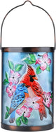 Hanging Solar Lantern Outdoor Bluebird Waterproof LED Cardinal Light Decorative Tabletop Lamp for Patio Garden Yard Decor