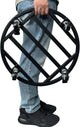 Hongsane 18" Round Plant Stand with Wheels Heavy Duty,Large Metal Plant Caddy Indoor Outdoor Use,Rolling Plant Dolly with Industrial Casters,Rust-Proof Black Plant Tray for Large Planters Pots,1-Pack
