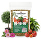 Gardenera 16-16-16 Premium All Purpose Professional Fertilizer - Lawn, Flower, Tree, Shrub & Vegetable Fertilizer (2 Quarts)