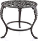 OwnMy Heavy Duty Cast Iron Plant Stand Vintage Iron Flower Pot Holder, Rustic Decorative Round Potted Plant Stand Rack, Indoor Outdoor Metal Plant Holder for Home Garden