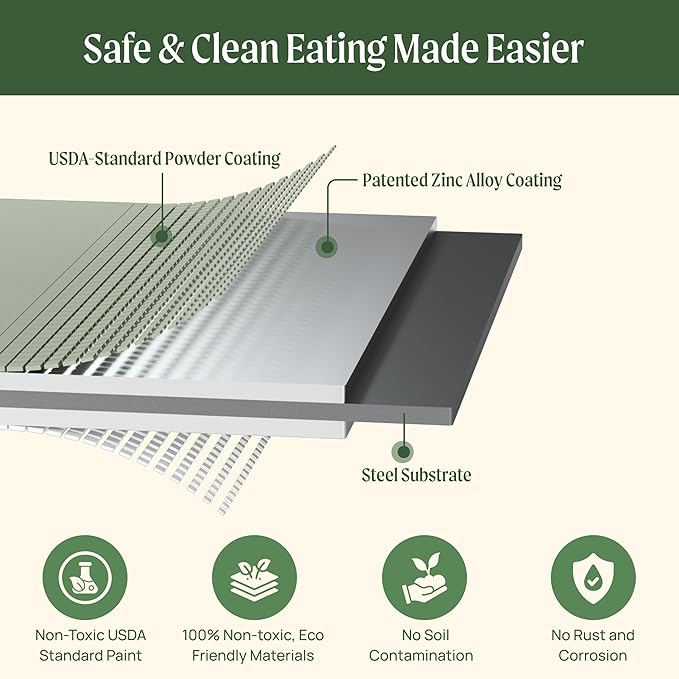 32" Extra Tall Raised Garden Bed Kits, 3.5 x 3.5 x 2.7ft Raised Planter Box Outdoor, 2 x 5 x 2.7ft Deep Root 4 in 1 Modular Metal Raised Beds for Gardening Vegetables Flowers Fruits - Sky Blue