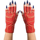 ManiGlovz Original UPF 50+ UV Light Protective Nail Gloves | UV Shield Gel Manicure Gloves for Women, Anti-Fingerless Sun Protection Driving Accessory with Chain of Love Print