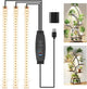 10.2'' 3 Head Grow Light Strips, LED Grow Lamps for Indoor Plants, Full Spectrum 3000K, Plant Light with 3/9/12H Timer, 10 Dimmable Levels for Seedling Succulent, Match for Plant Shelf