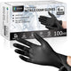 PROMEDIX P Black Disposable Nitrile Gloves, 6Mil 100 Pcs Food Safe Cooking Gloves Latex Free Rubber Gloves for Cleaning Exam