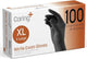 Caring Nitrile Exam Gloves, 100 Count, Powder Free and Without Natural Rubber Latex, Gloves for Cleaning, Food Prep, Black
