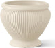 ARBORA 18" Cannes Urn Polyresin Indoor and Outdoor Planter with Classic Cream Finish - Durable, Weatherproof, Lightweight, Large Plant Pot for Patio, Garden, Deck, Entryway