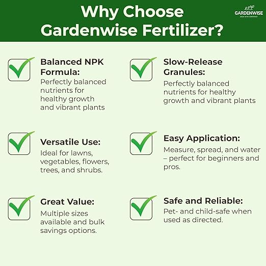 10-10-10 Plant Fertilizer Slow Release - 10 10 10 All Purpose Granular Garden Fertilizer for Vegetables, Tomato, Arborvitae, Shrubs, Rose, Flowers, Fruit, Fig Trees (3 QUARTS)