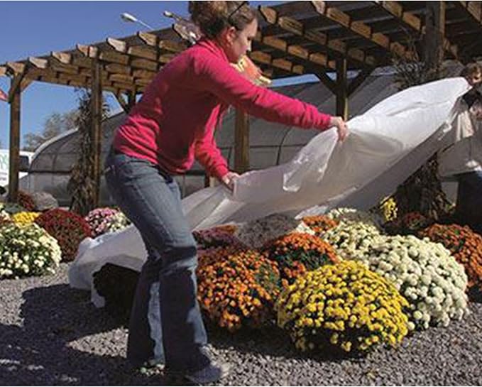 Dewitt N-Sulate Plant Cover Fabric 1.5 oz, 12 x 250 Feet – Frost Cloth Blanket for Vegetables, Flowers, Fruit Trees, Tomatoes, Raised Garden Beds, and Outdoor Winter Freeze Protection