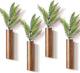 4 Pack Wood Indoor Wall Planter Modern Mounted Wooden Vases Home Wall Decor for Living Room Bedroom Bathroom for Dried Flowers and Greenery Plants