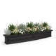 Mayne Newhaven 72in Self-Watering Rectangular Window Box Planter, Black