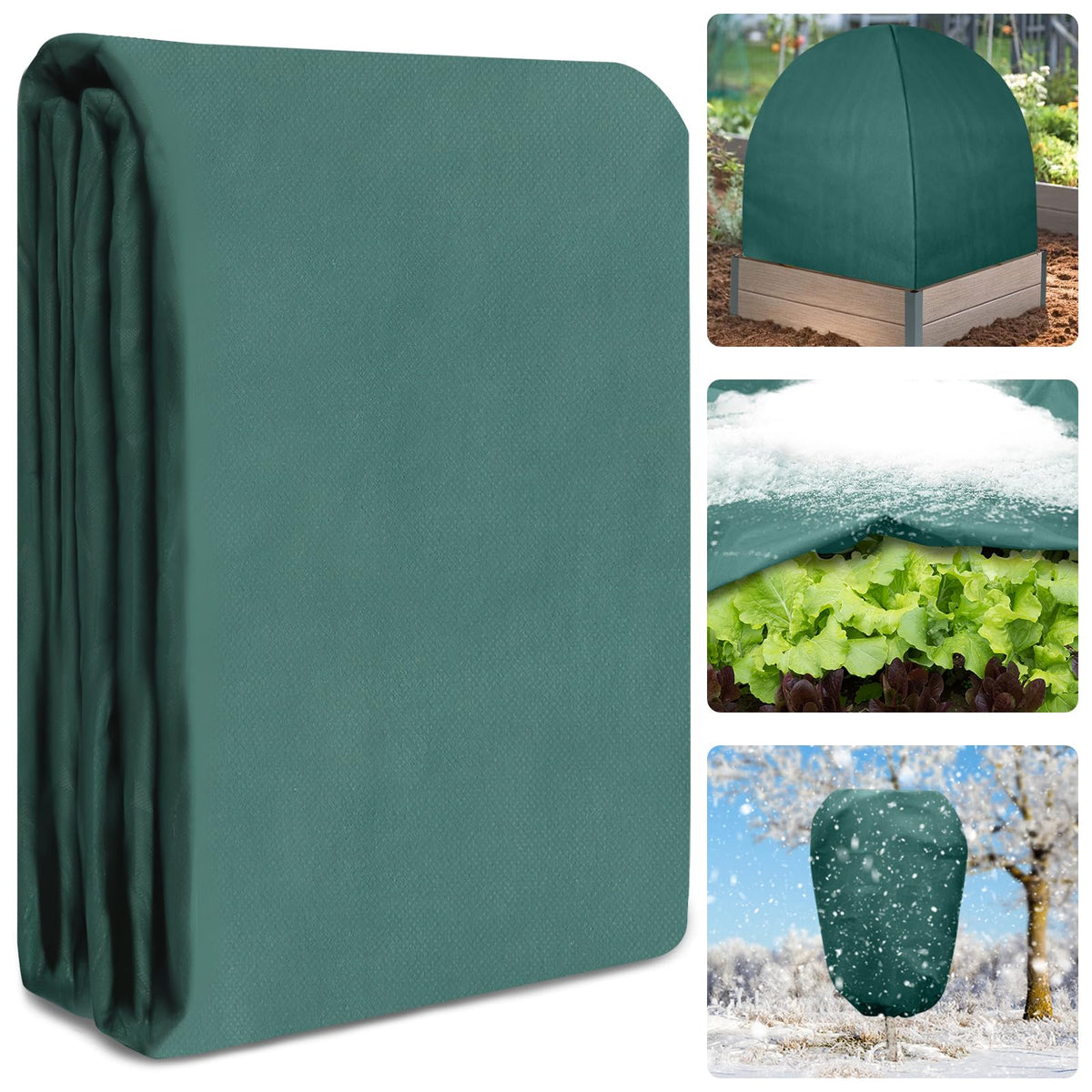 10X50 Ft Plant Covers Freeze Protection, 1.08oz/Yd² Frost Cloths Blanket