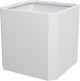 Steel Planter Box-20"x20"x20"-Large Square Planter Box-Outdoor Indoor-Cube Steel Planter Heavy Duty White Metal Planter Flower Pot Commercial Residential for Home Garden Porch Hotel Patio